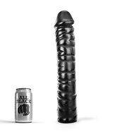 All Black - Extra Grote Dildo - 38 x 8.5 cm - Zwart