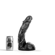 All Black - Klassieke Dildo - 27.5 x 5.5 cm - Zwart