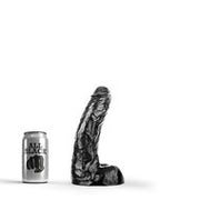 All Black - Klassieke Dildo - 25,5 x 4,1 cm - Zwart