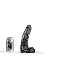 All Black - Klassieke Dildo - 25,5 x 4,1 cm - Zwart