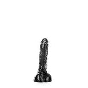 All Black - Klassieke Dildo - 25,5 x 4,1 cm - Zwart