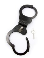 Mister B Cuff - Hinged - Scharnierende Politiehandboeien - Zwart