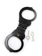 Mister B Cuff - Hinged - Scharnierende Politiehandboeien - Zwart