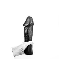 All Black - Zwarte Realistische Anaal Dildo Met Grote Eikel - 28 x 7.5 cm