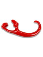 Oxballs Alien Tail Kwispelende Puppy Play Buttplug - rood