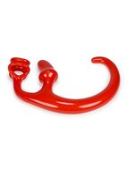 Oxballs Alien Tail Kwispelende Puppy Play Buttplug - rood