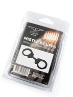 Mister B Cuff - Double Lock with hoop - Politiehandboeien - Zwart