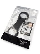 Mister B Cuff - Double Lock Rigid Steel - Politiehandboeien - Zwart