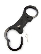 Mister B Cuff - Double Lock Rigid Steel - Politiehandboeien - Zwart