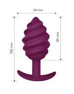 G-Vibe - G-plug Twist 2 - Geribbelde Buttplug - Paars