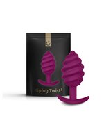 G-Vibe - G-plug Twist 2 - Geribbelde Buttplug - Paars