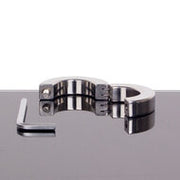 Kiotos - Ballstretcher RVS Met Groeven Scharnierend 14 mm Hoog - Diameter 35 mm