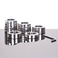 Kiotos - Ballstretcher RVS Met Groeven Scharnierend 14 mm Hoog - Diameter 35 mm