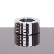 Kiotos - Ballstretcher RVS Met Groeven Scharnierend 28 mm hoog ‚ 35 mm diameter