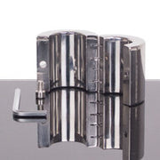 Kiotos - Ballstretcher RVS Met Groeven Scharnierend 56 mm Hoog- Ø 35 mm