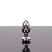 Kiotos - Buttplug RVS Met Zwart Kristal - Maat L