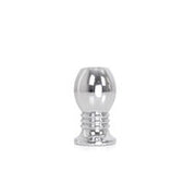 Kiotos - Holle Anaal Plug - RVS - Geribbeld - Lengte 70 mm