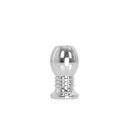 Kiotos - Holle Anaal Plug - RVS - Geribbeld - Lengte 70 mm