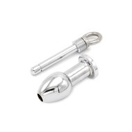 Kiotos - Holle Buttplug Van RVS Met afsluitschroef - Small