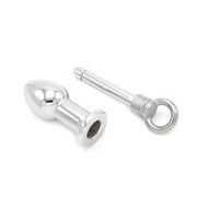 Kiotos - Holle Buttplug Van RVS Met afsluitschroef - Small
