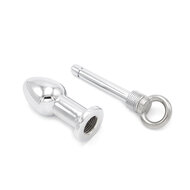 Kiotos - Holle Buttplug Van RVS Met afsluitschroef - Small