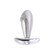 Kiotos - RVS Buttplug Met ribbel Voor prostaat stimulatie En Handvat