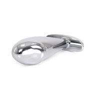 Kiotos - RVS Buttplug Met ribbel Voor prostaat stimulatie En Handvat
