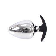 Kiotos - Sucker RVS Buttplug BIG-S 60 mm Met Siliconen voetje/handvat