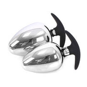 Kiotos - Sucker RVS Buttplug BIG-S 60 mm Met Siliconen voetje/handvat
