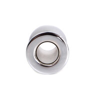 Kiotos - Holle Anaal Plug - RVS - Geribbeld - Lengte 70 mm