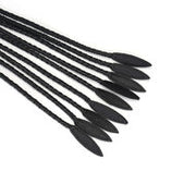 Demon's Kiss Gevlochten Cat O Nine Zweep/Flogger - luxe en exclusief ontwerp - zwart