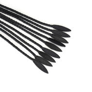Demon's Kiss Gevlochten Cat O Nine Zweep/Flogger - luxe en exclusief ontwerp - zwart