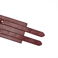 Liebe Seele - Wine Red Luxe en Exclusieve Lederen Taille Bondagecorset | Corsetriem - wijnrood - maat S
