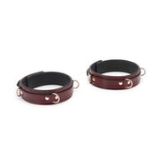 Liebe Seele - Wine Red leren dijboeien met rosé gouden hardware (2 maten beschikbaar) - exclusief en luxe - maat M/L