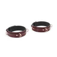 Liebe Seele - Wine Red leren dijboeien met rosé gouden hardware (2 maten beschikbaar) - exclusief en luxe - maat M/L