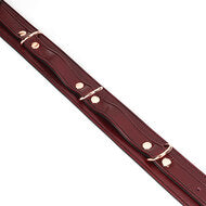 Liebe Seele - Wine Red leren dijboeien met rosé gouden hardware (2 maten beschikbaar) - exclusief en luxe - maat M/L