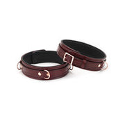 Liebe Seele - Wine Red leren dijboeien met rosé gouden hardware (2 maten beschikbaar) - exclusief en luxe - maat M/L
