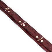 Liebe Seele - Wine Red leren dijboeien met rosé gouden hardware (2 maten beschikbaar) - exclusief en luxe - maat S/M