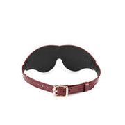 Liebe Seele - Wine Red Luxe en Exclusieve Lederen Blinddoek - wijnrood