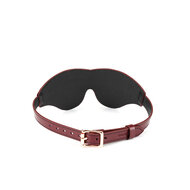 Liebe Seele - Wine Red Luxe en Exclusieve Lederen Blinddoek - wijnrood