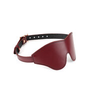 Liebe Seele - Wine Red Luxe en Exclusieve Lederen Blinddoek - wijnrood