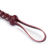 Liebe Seele - Wine Red Luxe lederen flogger - exclusief en handgemaakt in Japan