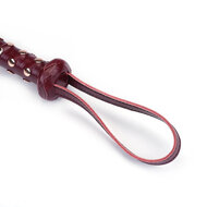 Liebe Seele - Wine Red Luxe lederen flogger - exclusief en handgemaakt in Japan