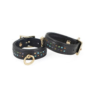 Liebe Seele - Shining Girl Handgemaakte lederen enkelboeien met strass steentjes - exclusief en luxe ontwerp
