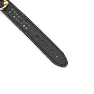 Liebe Seele - Shining Girl Handgemaakte lederen enkelboeien met strass steentjes - exclusief en luxe ontwerp