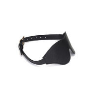 Liebe Seele - Dark Secret Exclusieve Leren Blinddoek met Gouden Gesp