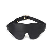 Liebe Seele - Dark Secret Exclusieve Leren Blinddoek met Gouden Gesp