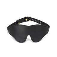 Liebe Seele - Dark Secret Exclusieve Leren Blinddoek met Gouden Gesp