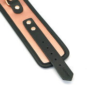 Liebe Seele - Rose Gold Memory Exclusieve Leren enkelboeien met voering van imitatiebont - rosé goud