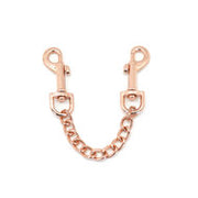 Liebe Seele - Rose Gold Memory Exclusieve Leren enkelboeien met voering van imitatiebont - rosé goud